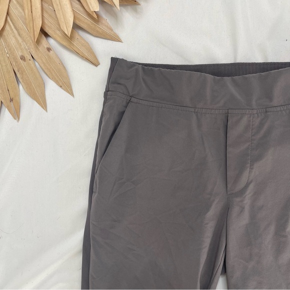 Athleta Brooklyn Ankle Casual Work Purple Grey Track Sweatpants Pants Joggers 0 - Picture 3 of 7